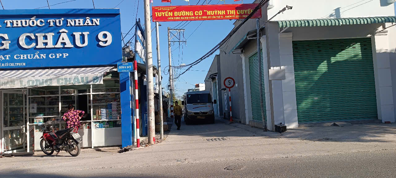 Đất đường ô tô thông, Bình Mỹ, Củ Chi, 10m x 25m, 990 triệu